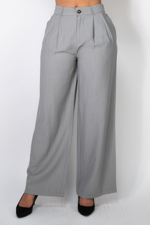High-rise Stripe Wide Leg Pants-44836 High-rise Stripe Wide Leg Pants-44836