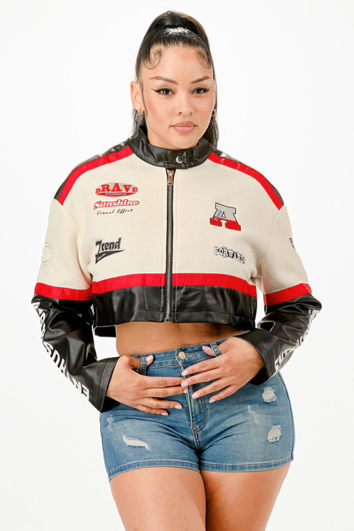 Colorblock Crop Jacket            -51809 Colorblock Crop Jacket            -51809