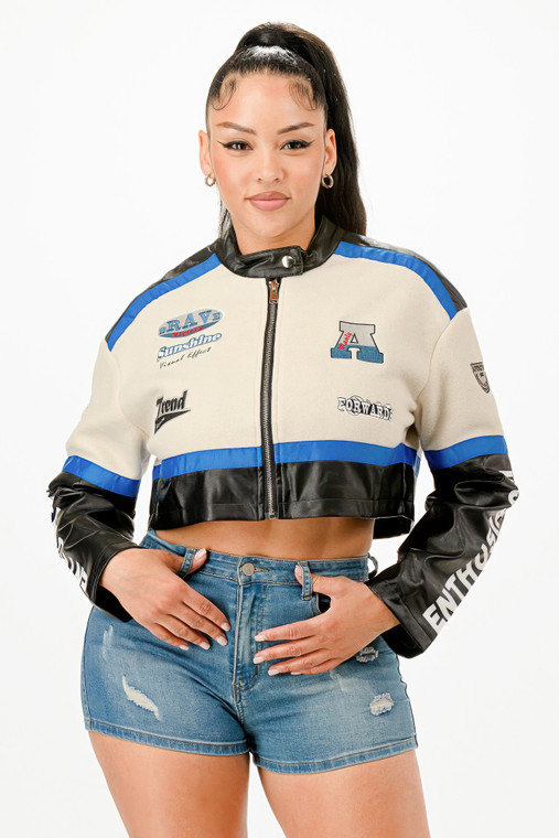 Colorblock Crop Jacket            -51808 Colorblock Crop Jacket            -51808