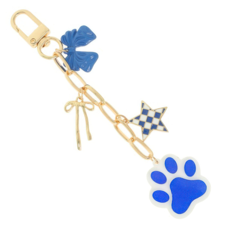Game Day Spirit Theme Bag Charm Keychain-51054 Game Day Spirit Theme Bag Charm Keychain-51054