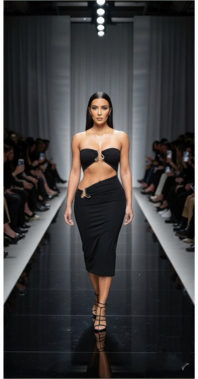 A Sharp Triangular Cutout Midi      -55787