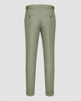Barbosa muške lanene pantalone zelene boje