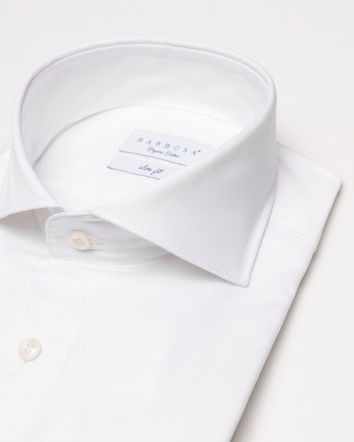 muška pamučna slim fit košulja bijele boje