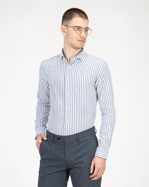 Pamučna Slim Fit košulja - na široke pruge