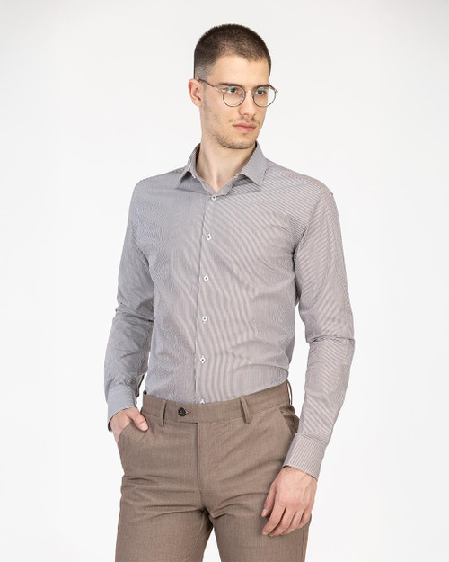 Pamučna Slim Fit košulja - na uske pruge