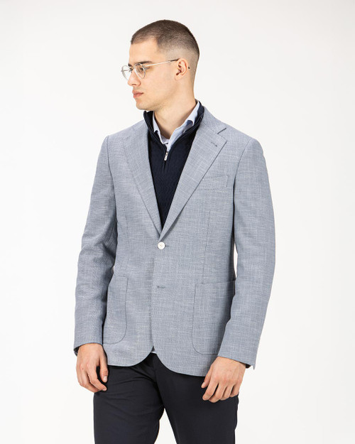 muški elegantni sako plave boje
