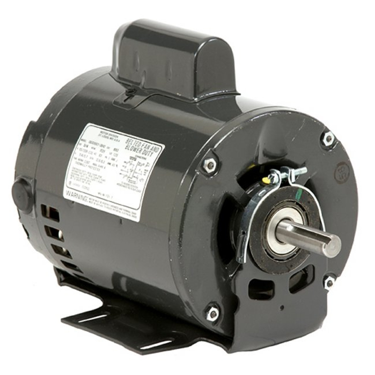 3700-E Nidec | 1/6 hp 900 RPM 48 Frame 115V Open Drip Nidec Electric Motor