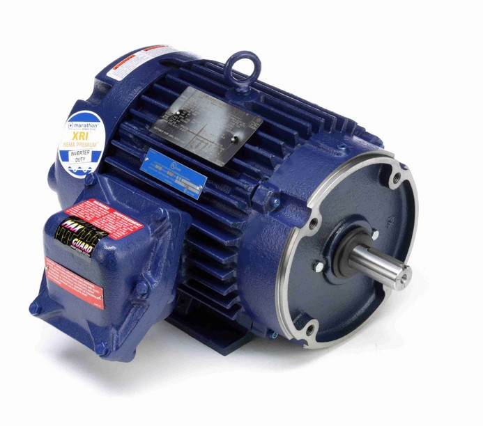 C364A Marathon 3 hp 1800 RPM 3-Phase 182TC Frame TEFC (rigid base