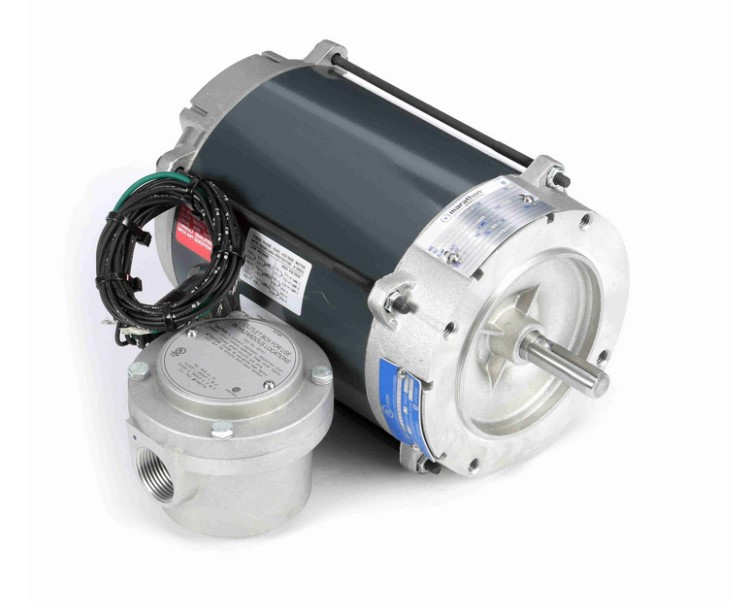 G828 Marathon 1/3 hp 1800 RPM 3-Phase 56C Frame TENV (no base) 208