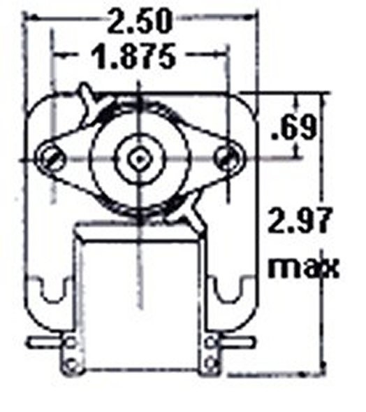 Fasco K614 Motor | Fasco C-Frame Vent Fan Motor .59 amps 3000 RPM