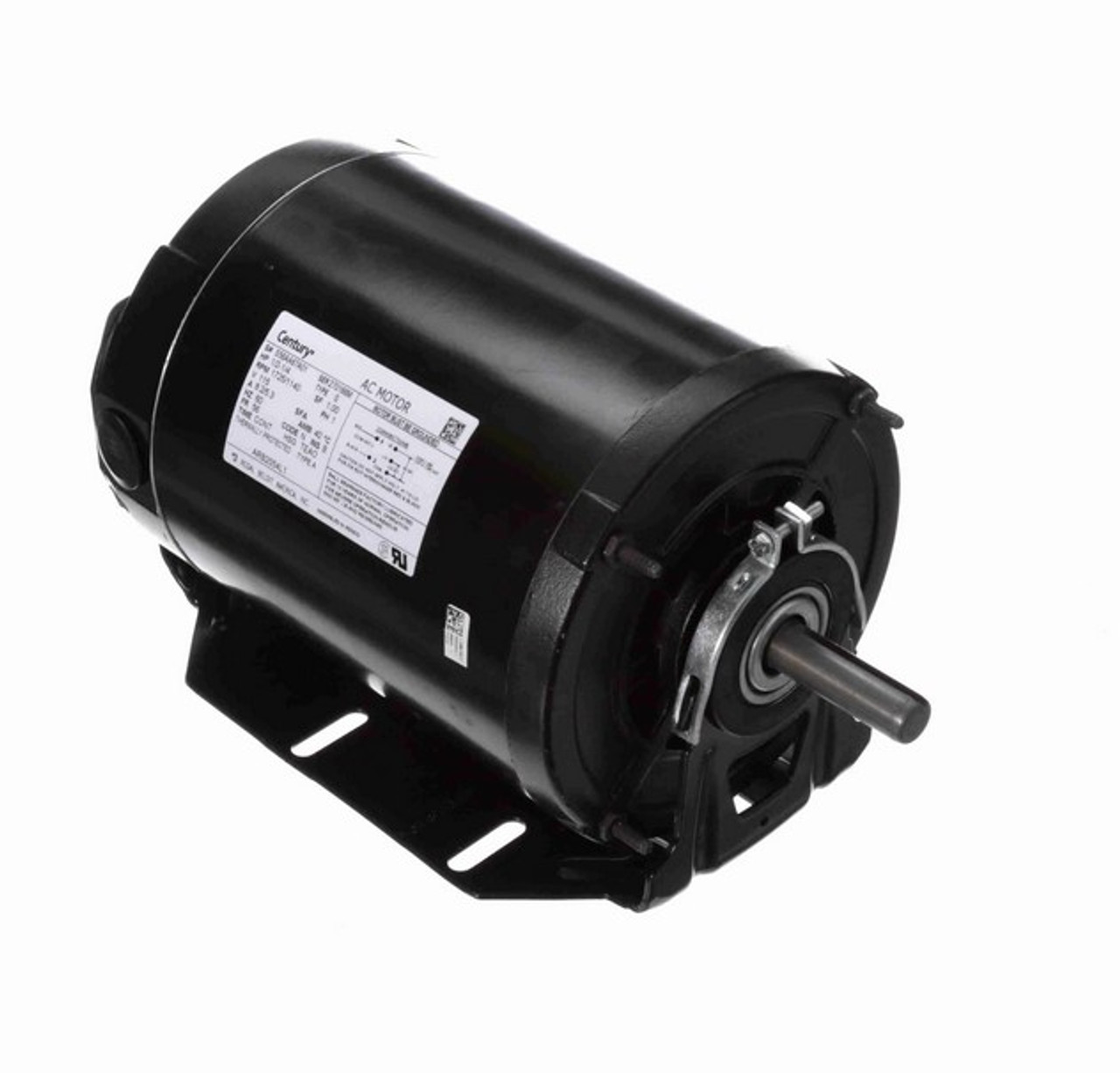 ARB2054L1 Century 1/2 hp (2 speed) 115V 1800/1200 RPM TEAO 56 Frame Split  Phase