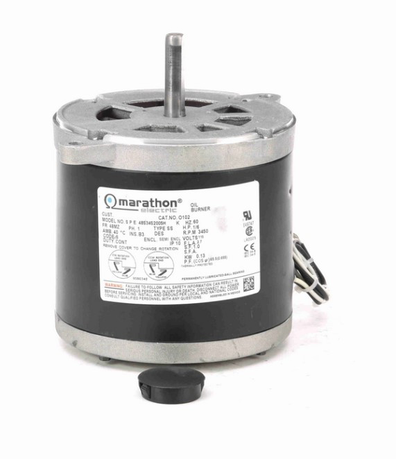 O102 Marathon 1/6 HP (1 Speed) 115V 3450 RPM 48MZ Split Phase Oil