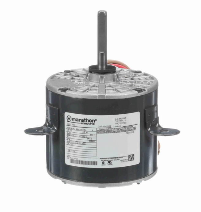 X222 Marathon 1/3 hp (2 speed) 230V 1075/825 RPM OPAO 48Y Frame