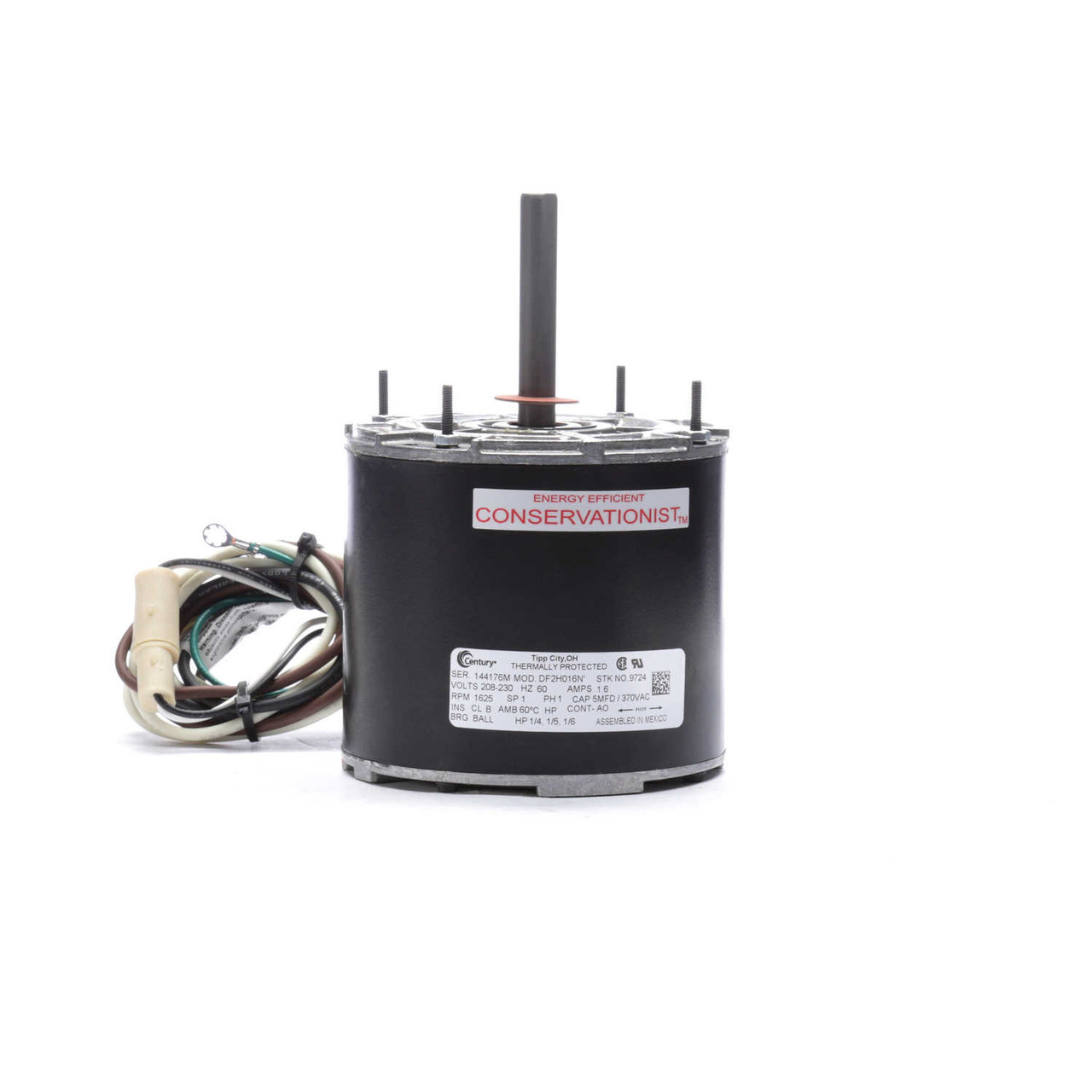 Model 9724 Century Condenser Fan Motor 5