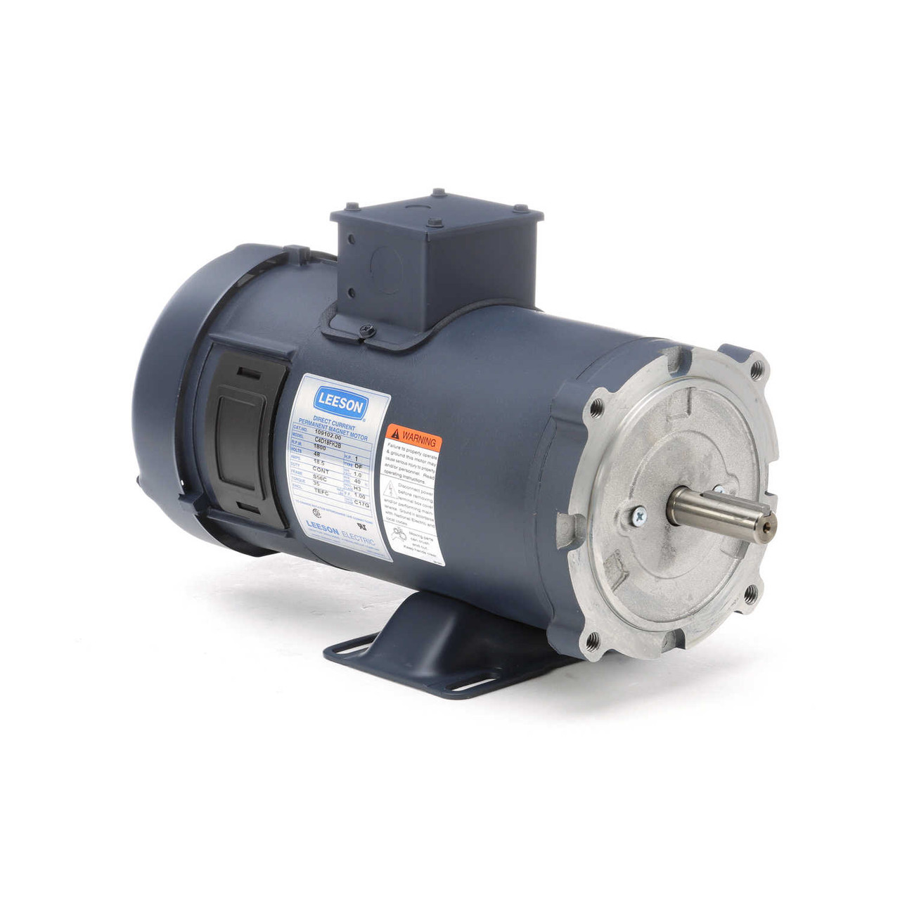 109102.00 Leeson | 1 hp 1800 RPM 56C Frame 48 Volts DC TEFC