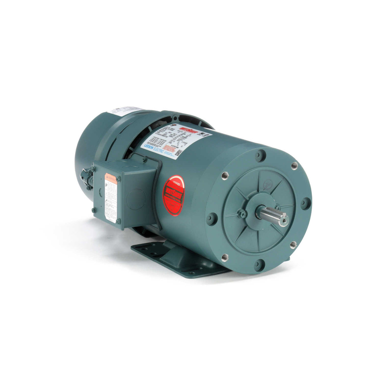 119563.00 Leeson | 1 hp 1800 RPM 56C Frame TEFC C-Face (Rigid Base
