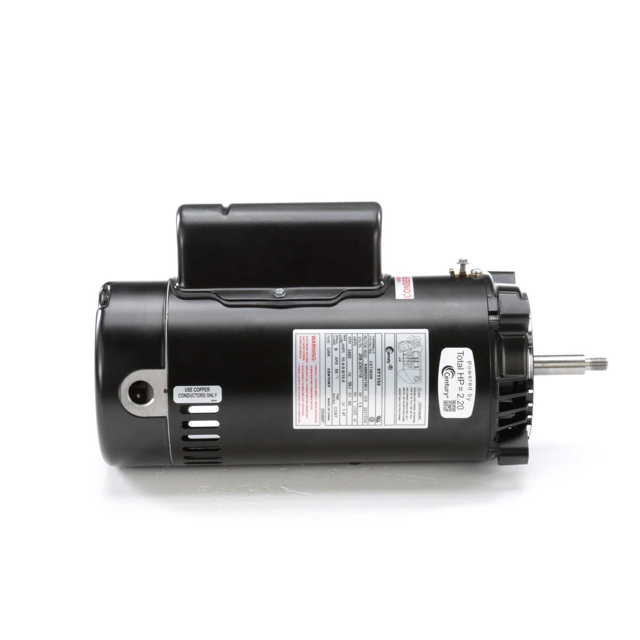 ST1152 Century 1.5 hp 3450 RPM 56J Frame 115/230V Energy Efficient