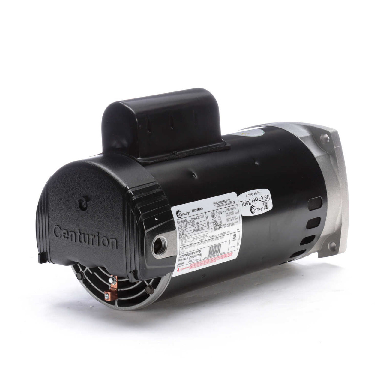 B2984 Century 2 hp 2-Speed 56Y Frame 230V Square Flange Pool Motor