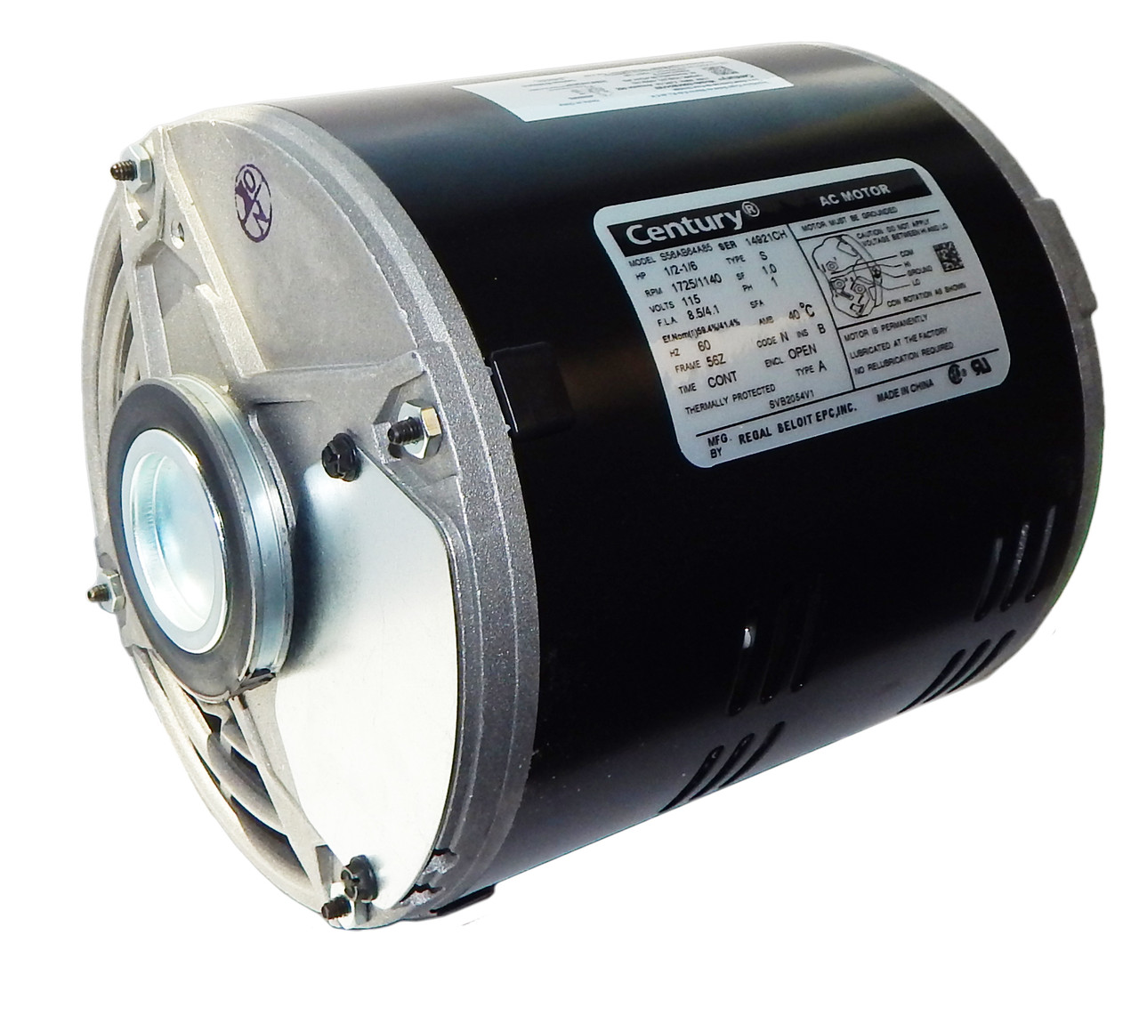 SVB2054V1 Century Evaporative Cooler Motor 1/2 hp 1725 RPM 2-Speed