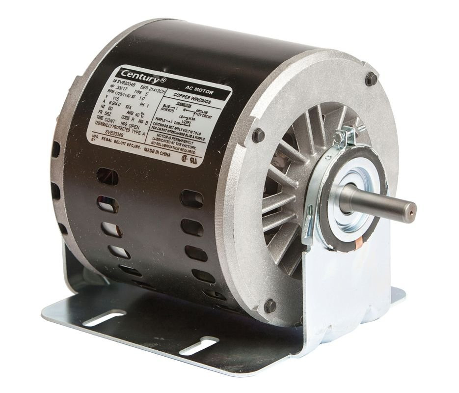 SVB2034B Century Evaporative Cooler Motor 1/3 hp 1725 RPM 2-Speed