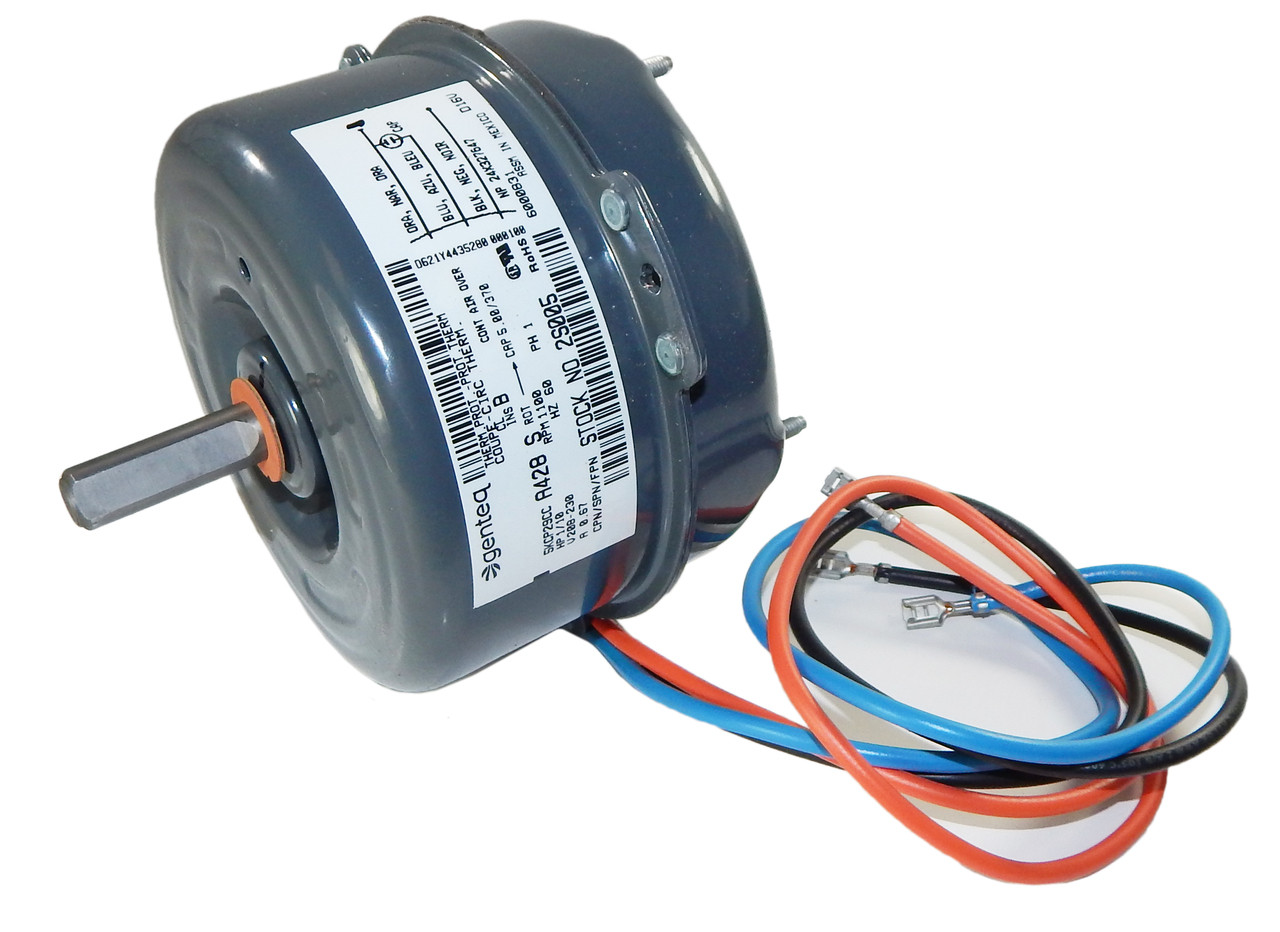cox 0.051 エンジン Condenser Fan Motor 5KCP39EGS070S,1/4 HP, 1100 RPM, 48 Frame