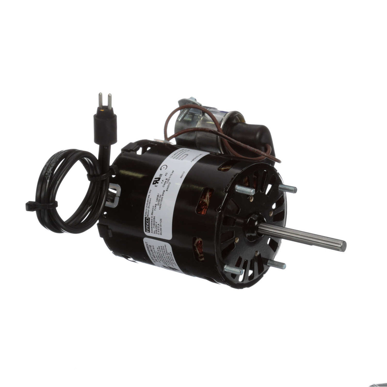 Fasco D1125 Motor | 1/15 hp 1550 RPM CCW 3.3