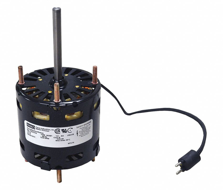 Fasco D1126 Motor | 1/15 hp 1550RPM CW 3.3