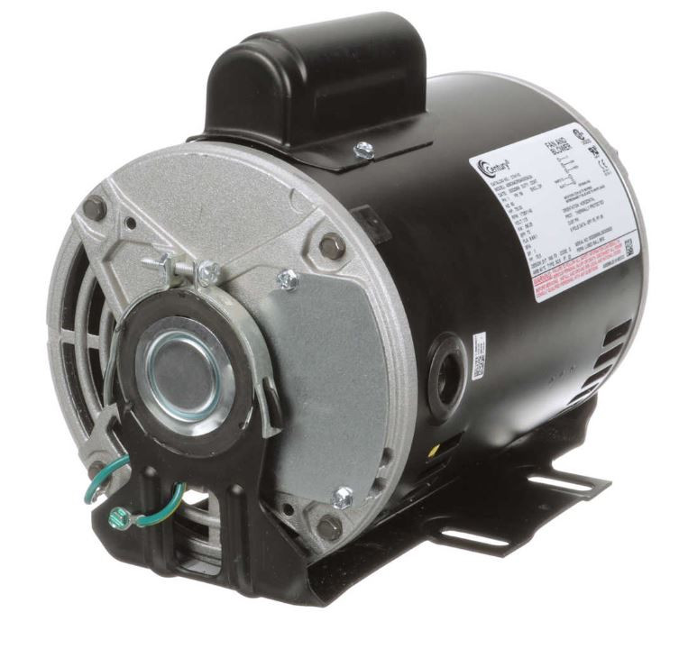 C741V2 Century 3/4 hp 1725 RPM 2-SPD 56 Fr 115V Belt Drive Blower