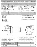 Klauber RV Slide Out Motor # K01285B400