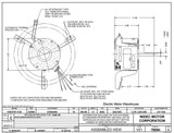 4129 Nidec | 1/5 hp 925 RPM 3-Speed 208-240V; 5" Blower Motor