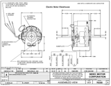1210 Nidec | 3/16 hp 1350 RPM 3-Speed 115-127V; 5" Blower Motor