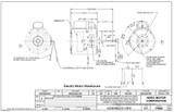 1779P Nidec | 1/16 hp 1300/1500 RPM 1-Speed 230V; 5.0" Blower Motor
