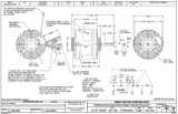 600 Nidec | 1/4 hp 1075 RPM 3-Speed 277V; 5.6" Blower Motor