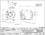 8000 Nidec | 1/4 hp 1725 RPM 48 Frame 115V Belt Drive Furnace Motor