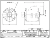 6771 Nidec | 3/4 hp 1725 RPM 1-Speed 230V; 6.5" Evaporative Cooler