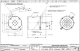 5866 Nidec | 1/7 hp 3450 RPM 1-Speed 115V, 48M Oil Burner Motor