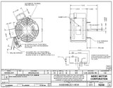 1145 Nidec | 1/3 hp 1075 RPM 1-Speed 115V; 5.6" Blower Motor