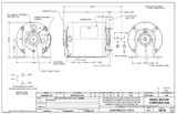 6326 Nidec | 1/4 hp 1725 RPM 1-Speed 115V; 6.5" Blower Motor