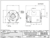 3306 Nidec | 1/3 hp 1725/1140 RPM 2-Speed 115V; 6.5"  Blower Motor