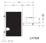 LX7926 Nidec | 1/3 hp 1075 RPM 1-Speed 208-230V; 5.6" Condenser Fan Motor