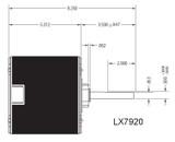 LX7920 Nidec | 1/2 hp 1075 RPM 5-Speed 115V; 5.6" Condenser Fan Motor