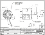 8868 Nidec | 1/2 hp 1075 RPM 1-Speed 208-230V; 5.6" Condenser Motor