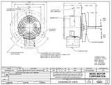 1177 Nidec | 1/2 hp 1075 RPM 1-Speed 575V; 5.6" Condenser Motor