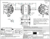 Century 89 (89PSC) | 1/10 hp 1050 RPM 5-Speed 5" Diameter 115 Volts Double Shafted Motor