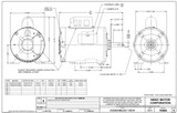 FD2CA1P14 Nidec | 1.5 hp 3600 RPM 143TZ 115/230V Aeration Fan Motor