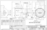 FD12CM2PCR Nidec | 1/2 hp 1800 RPM 56C Frame (Farm Duty) 115/230V