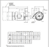 BMU1P2DFCR Nidec | 1 hp 1800 RPM 56C Frame 208-230/460V TEFC Nidec C-Face Electric Brake Motor