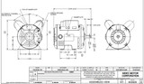 D14CPA2P4 Nidec | 1/4 hp 1800 RPM 48 Frame 115/230V Open Drip Nidec Electric Motor