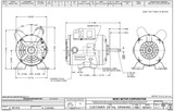 D13CP2P Nidec | 1/3 hp 1800 RPM 56 Frame 115/230V 50/60HZ ODP Nidec Electric Motor