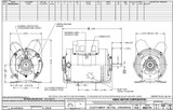 D1CPA2P9 Nidec | 1 hp 1800 RPM 56 Frame 115/230V Open Drip Nidec Electric Motor